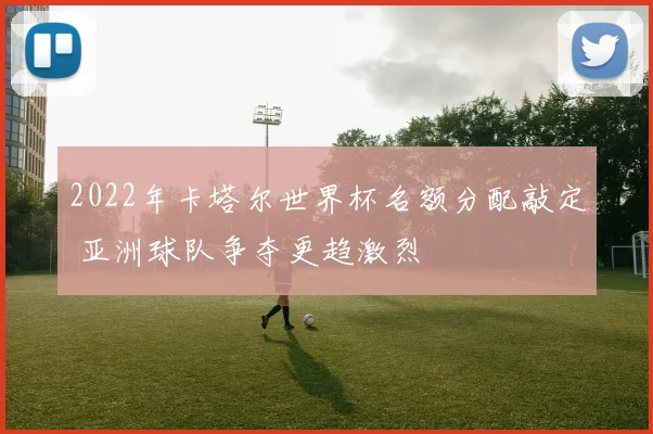 2022年卡塔尔世界杯名额分配敲定 亚洲球队争夺更趋激烈